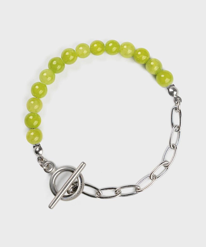 Bicycletrophy Bt Gemstone Bracelet 10 (2 Types / 6Mm Chalucid Jade Light Green)