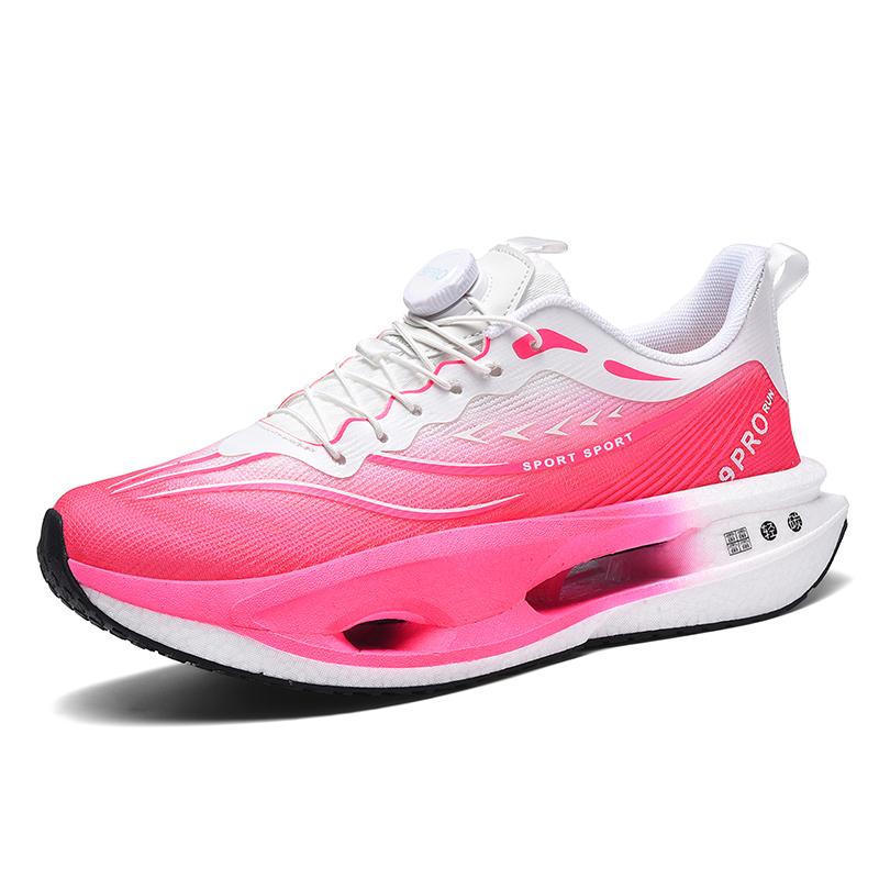 Couple Running Shoes Breathable Mesh Trendy Sneakers Lightweight Non-slip Platform Cushioning Jogging Shoes for Men Women