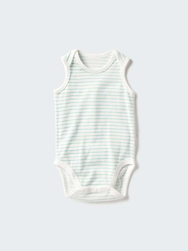 Uniqlo Japan Cotton Mesh Bodysuit Sleeveless