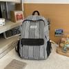 Schoolbag small fresh Korean plaid backpack female high school college student schoolbag high value large capacity girl versatile backpack