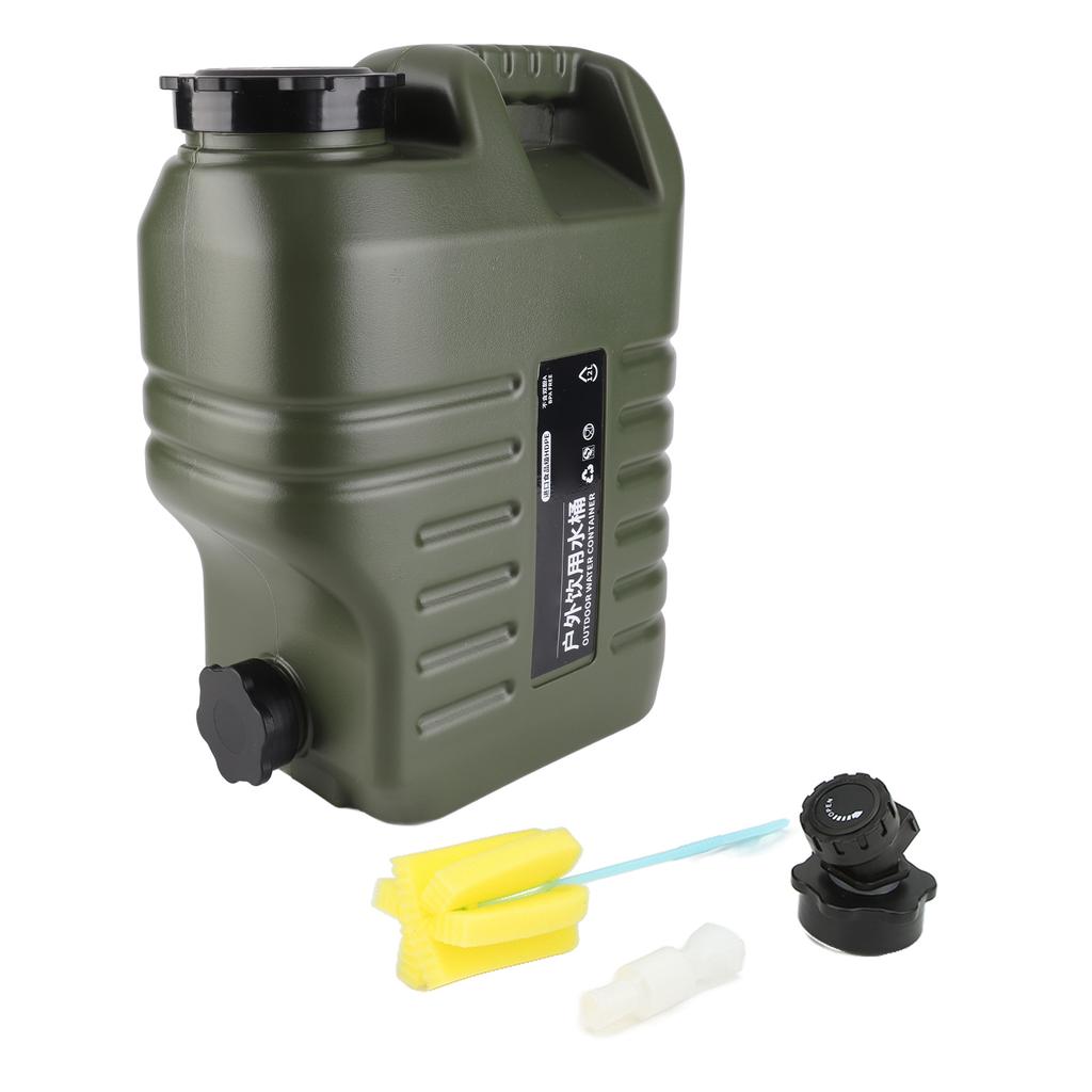 12L Water Container Large Capacity Water Storage Cube Outdoor Camping Water Can With Faucet For