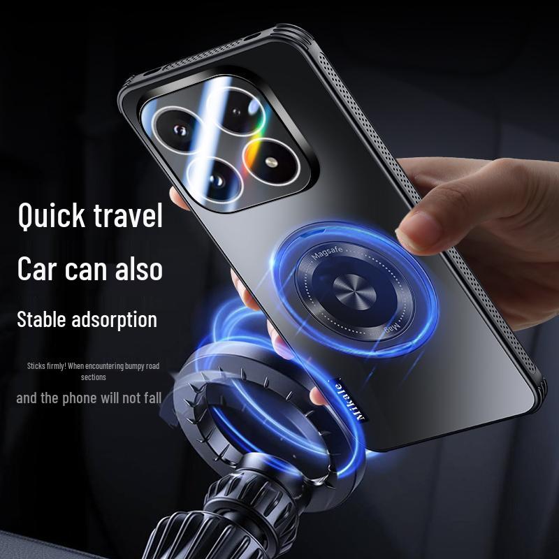 Xiaomi17 ProMax Magnetic Stand Heat-Dissipating Drop-Proof Phone Case