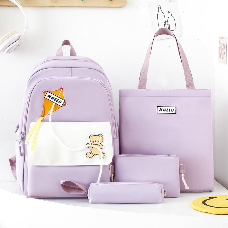 The Schoolbag Is Small and Fresh, the New Schoolbag Is Female, Simple and Large-capacity, Light and Casual Backpack, Cute, Primary School