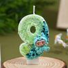 Trendy Cartoon Birthday Number Candles for Party Cake Decoration