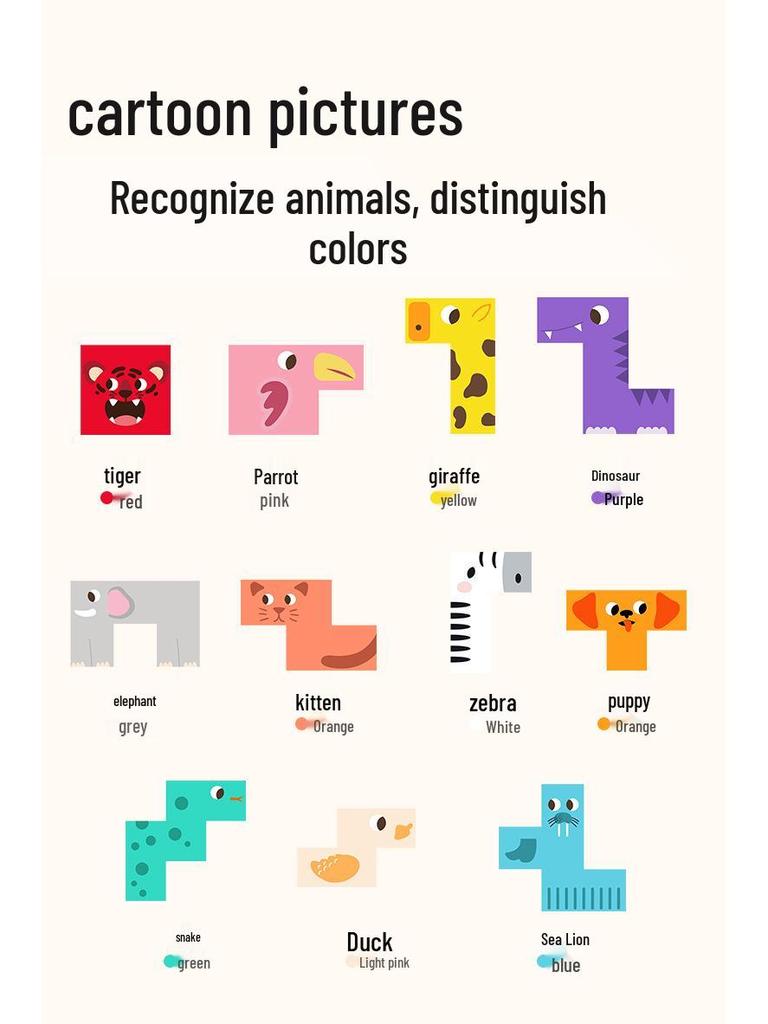 Magnetic Animal Tetris Puzzle for Kids – Logic and Early Education Toy