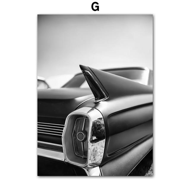 Fashion Paris Towel Luxury Vintage Car Black White Wall Art Canvas Painting Living Room Decor Posters And Prints Wall Pictures No Frame
