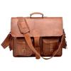 Laptop Bag Leather Genuine Messenger Briefcase Shoulder Men Vintage Satchel Men