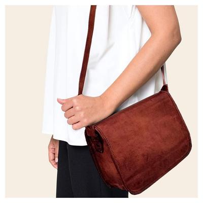 Echte nieuwe vintage dames lederen handtas schoudertas Satchel Messenger'