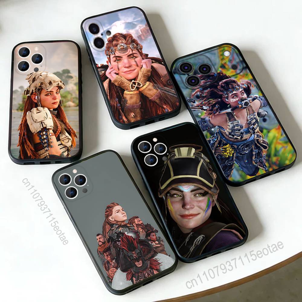 Aloy H-Horizon Z-Zero dawn Phone Case For iPhone 17,16,15,14,13,12,11,Pro,Max,Plus,E,Air,Mini Protective Black Cover