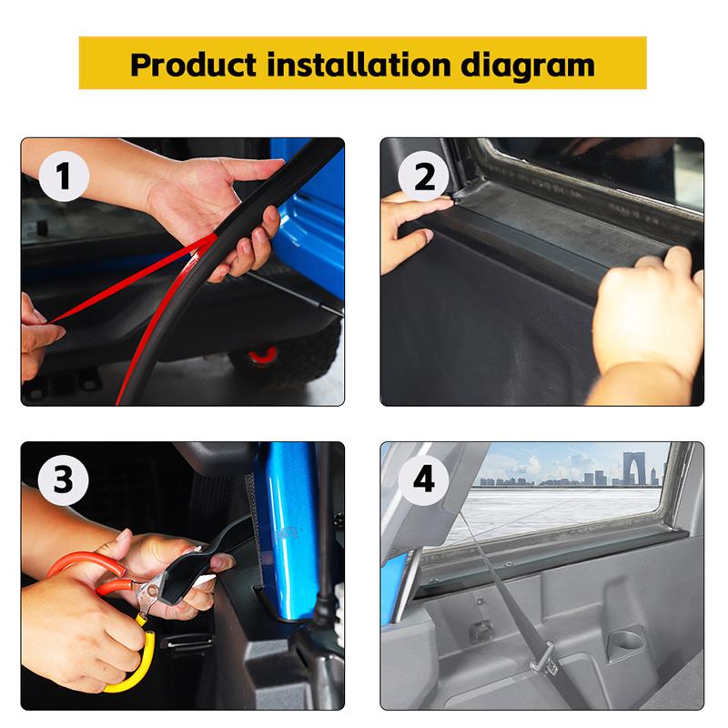 Car Tail Box Rubber Strip Fit For Ford Bronco 2021 2022 2023 2024 2025 Up Car Interior Accessories,100cm