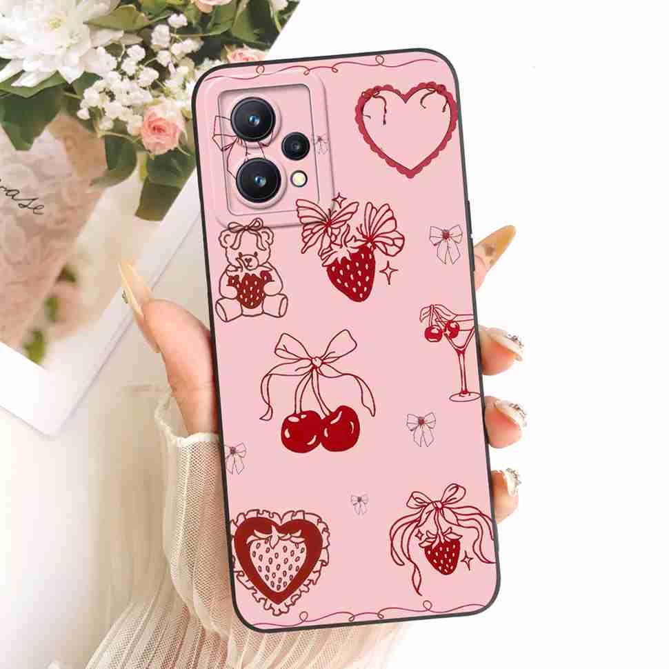 For Realme 9 5G Casing Fashion Butterfly Flower Case For Realme9 Pro 9pro 5G RMX3471 RMX3472 Soft Silicone Back Cover 6.6"