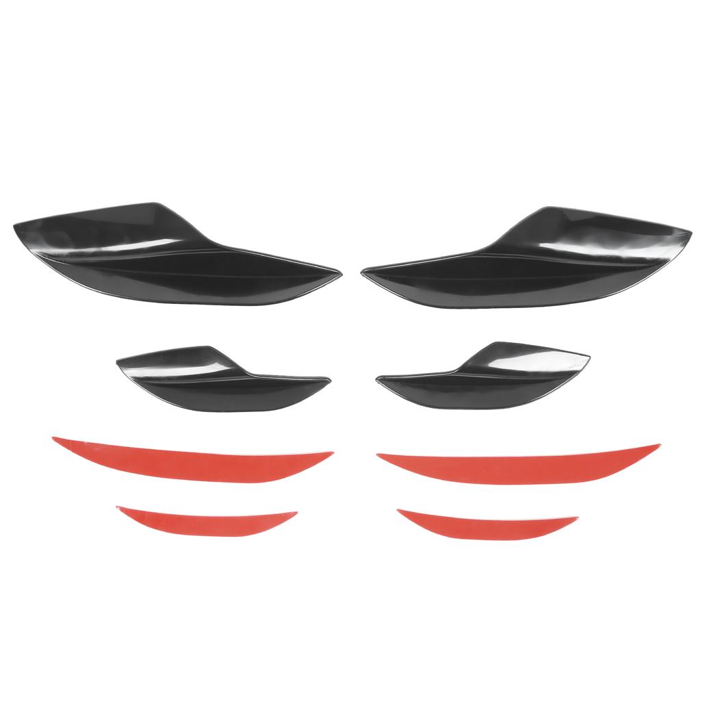 Bumper Fin Car Front Bumper Side Splitter Canards Lip Spoiler Deflector Replacement for
