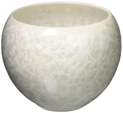 Kyoto Kiyomizu Touan Flower Crystal Ware, Ware, Kiln, Teacup, (White), KTA158-02