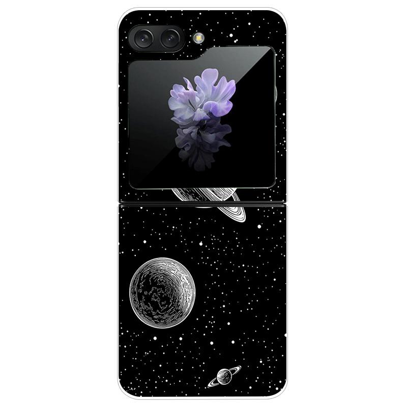 For Samsung Z Flip7 Cases Flip 7 Hard PC Transparent Phone Cover For Samsung Galaxy ZFlip 7 Cool Luxury Clear Shockproof Case