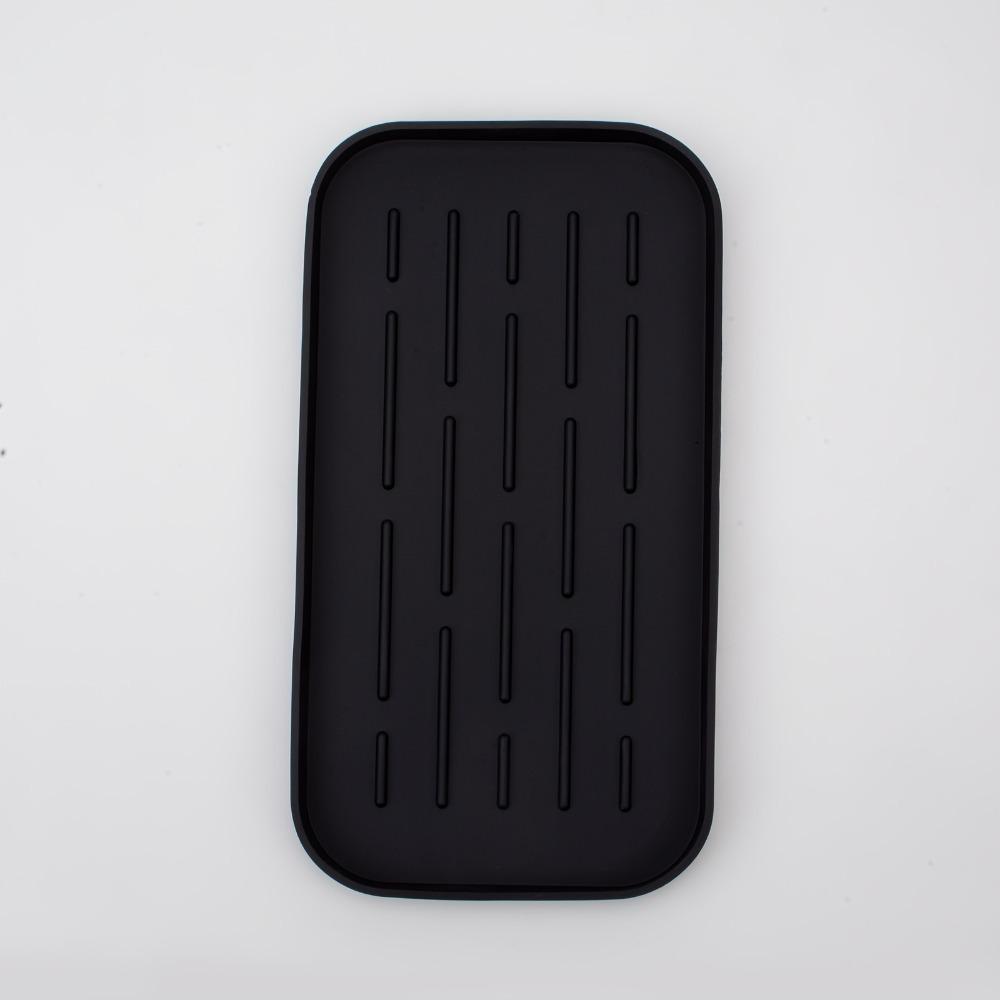1PC Silicone Mat Sponge Holder Heat Resistant Kitchen Soap Scrubber Tray Bathroom Counter Organizer Mat for Kitchen Accessories