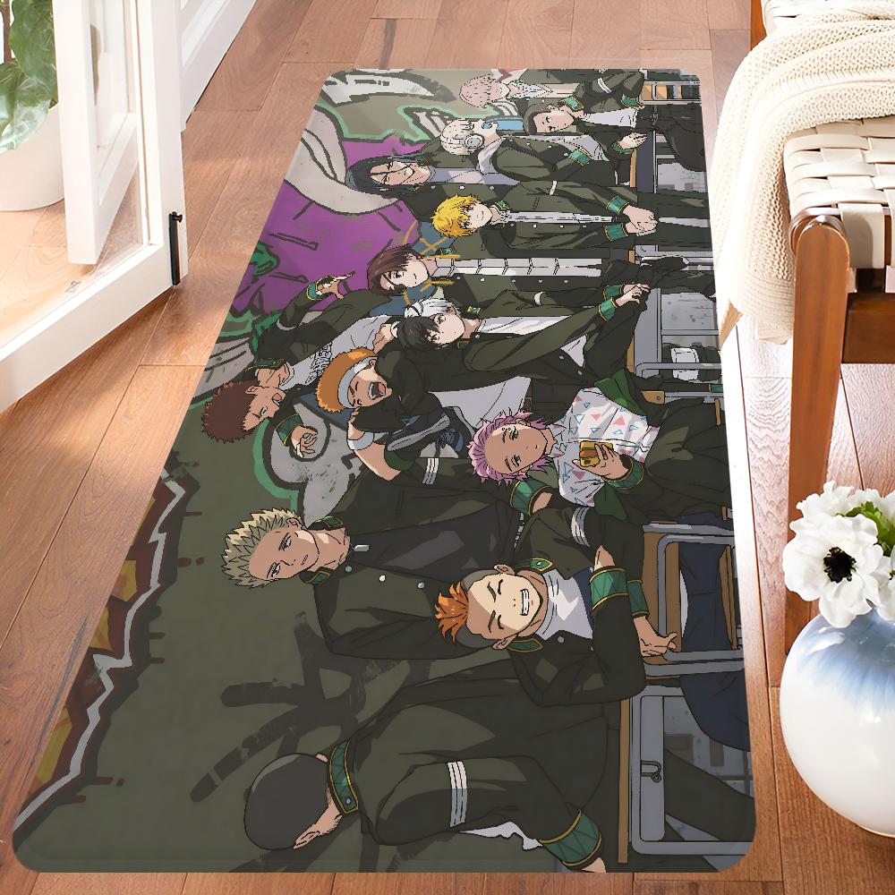 Wind Breaker Anime Room Mats Washable Non-Slip Living Room Sofa Chairs Area Mat Kitchen Alfombra