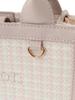 Maison de FLEUR Tweed Quadratische 2-Wege-Tragetasche, Braun, 8A43F0J4100