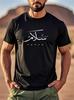 Men's Casual Short Sleeve T-Shirt Peace Letter Print Crew Neck Graphic Tee