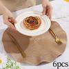 6 Pieces 15 Inch Round Table Mats Place Holiday Party Kitchen Dining Tabletop