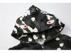 Bluza z kapturem w kamuflażu z plamkami i motywem głowy rekina, Unisex, luźny krój, zapinana na zamek, z długimi rękawami