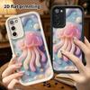 Phone Case: 2D Flat, Suitable for Samsung Galaxy A34 A35 M05 M06 S20 S22 S21 FE Plus 5G Protective Case, Pink Jellyfish, Perfect Christmas and Hallowe