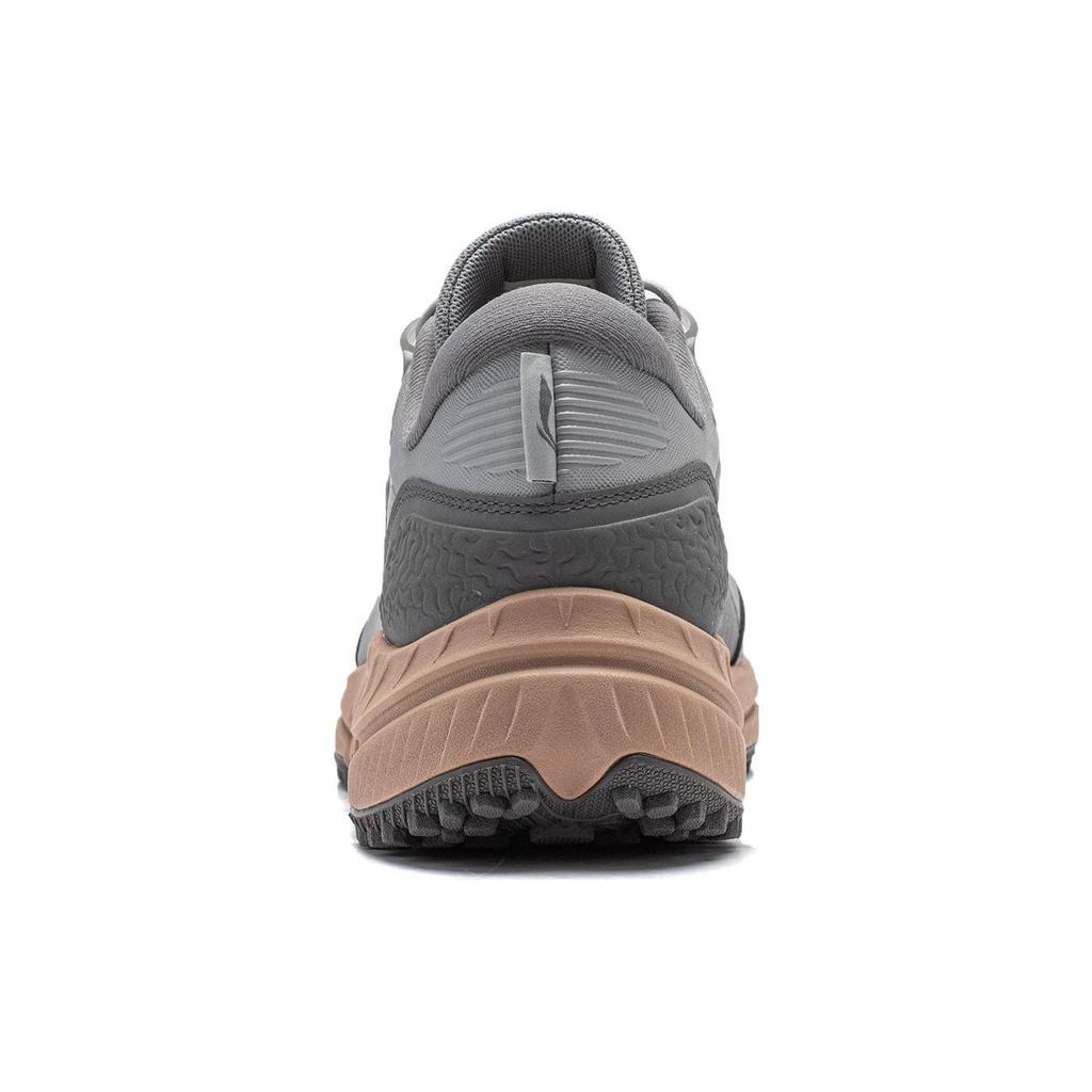 Li-Ning Yijie Lite V2 Stoff Synthetikleder TPU Bequem Rutschfest Low-Top Laufschuhe Herren Sneaker Grau ARNT009-2