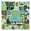 67 Green Small Fresh Graffiti Suitcase Waterproof Self-adhesive Cartoon Bicycle Car Decoration Stickers