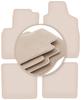 PREMIUM Beige Floor Mats For: Fiat Panda II Hatchback 2002-2010
