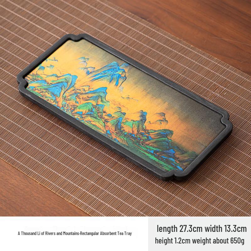 Впитывающий деревянный поднос для чая Гунфу Mo Si Life
