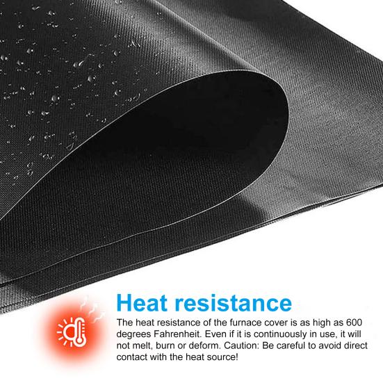 1/2 Stück Gasherdmatte Leicht zu reinigen Antihaft Wiederverwendbare Abdeckung Hitzebeständige Kochfeldschutzmatte Küchenutensil