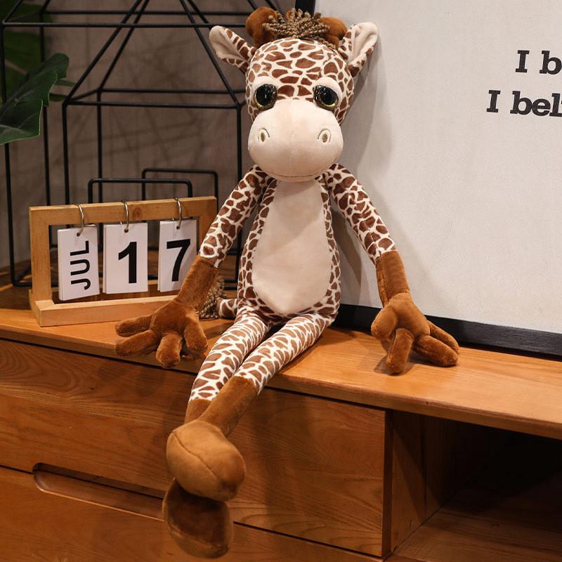 Adorable Long-legged Plush Animal Toys Featuring Cute Lion Tiger Leopard And Deer Designs