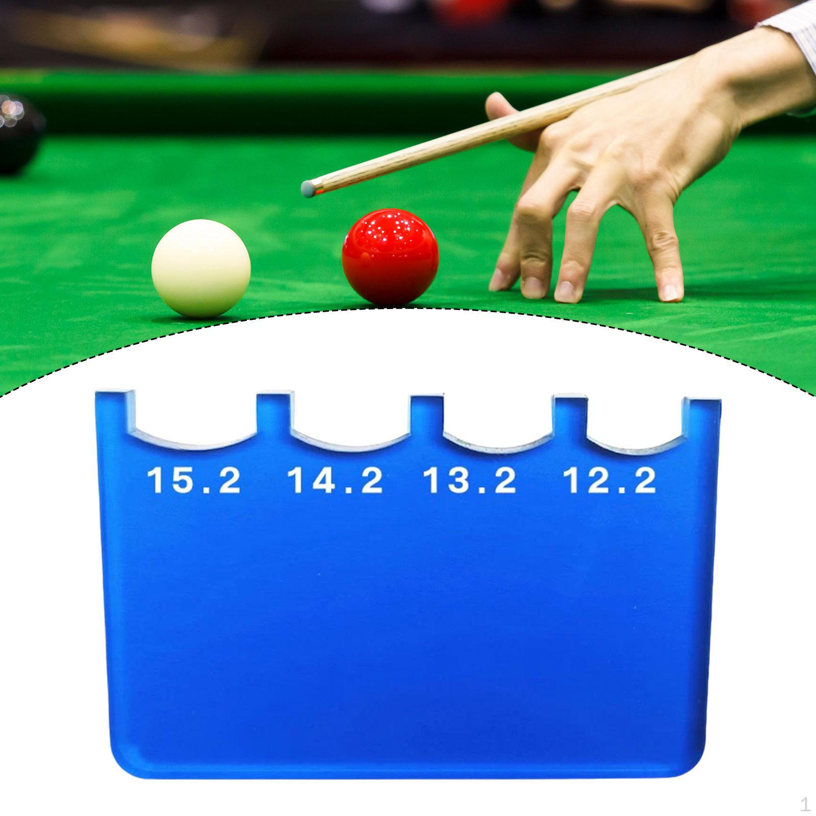 

Billiard Cue Tip Gauge ,Acrylic,Checker ,Billiard ,Curvature Measuring Instrument for Pool синий
