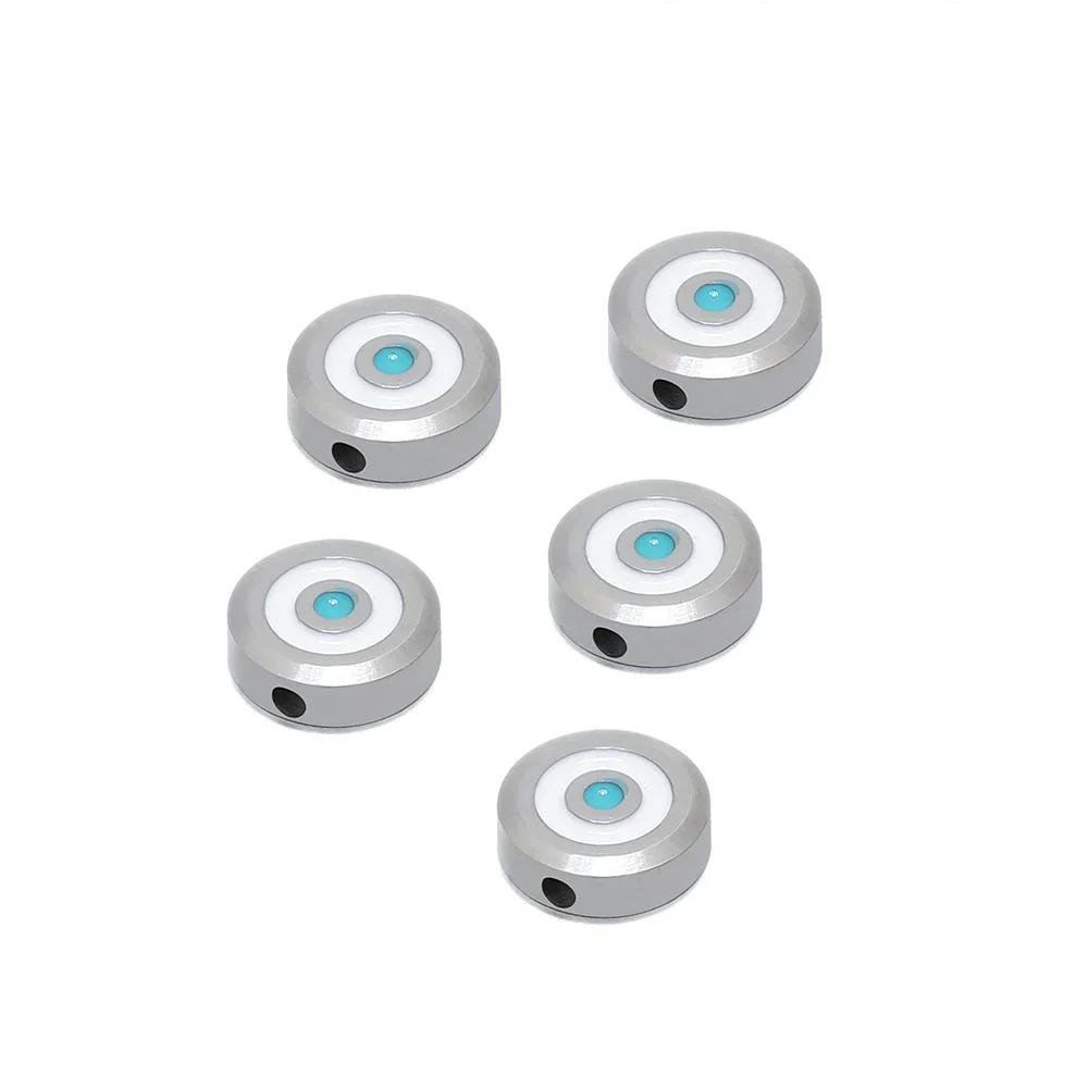 

5Pcs Stainless Steel Gold Enamel Eyes Charms Beads for DIY Necklace Findings Jewelry Making Bracelet Supplies Accessories