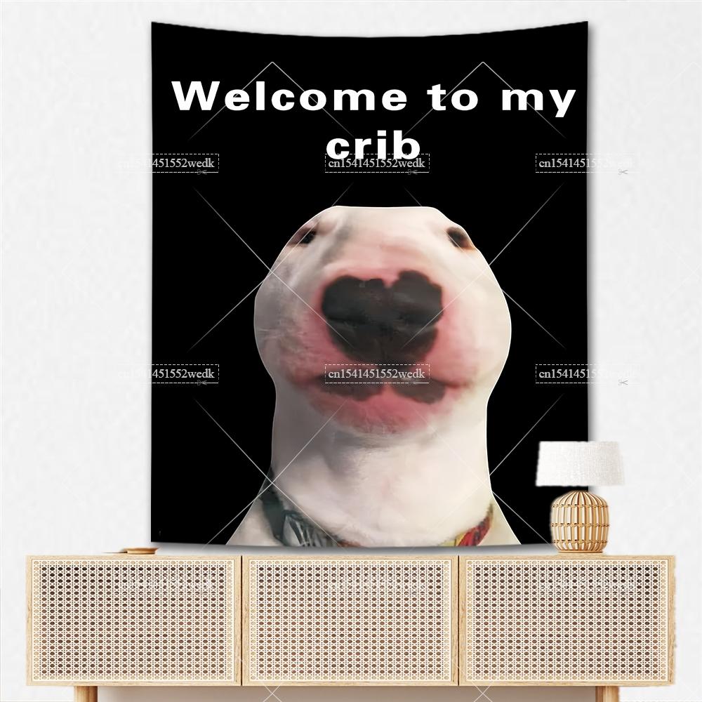 Welcome To My Crib Flag Duck Meme Tapestry For Bedroom Shawty Like A Melody Wall Hanging Tapestry Aesthetic Room Decor Wallpaers