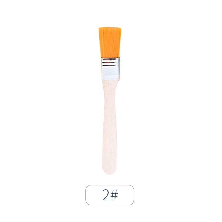 Nylon Oil Painting & Barbecue Brush Set: Pig Bristle Small Brush, Glue Brush, Dusting Brush, Paint Brush.