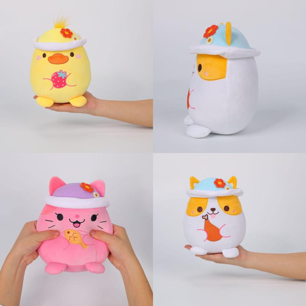 Süßes Plüschtier Hase Panda Kissen Weiche Puppe Geschenk für Kinder Mit entzückenden Tierdesigns