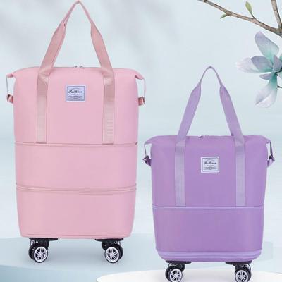 Large Capacity Expandable Wheeled Travel Bag - Ideal for Short Trips and Business Travel 