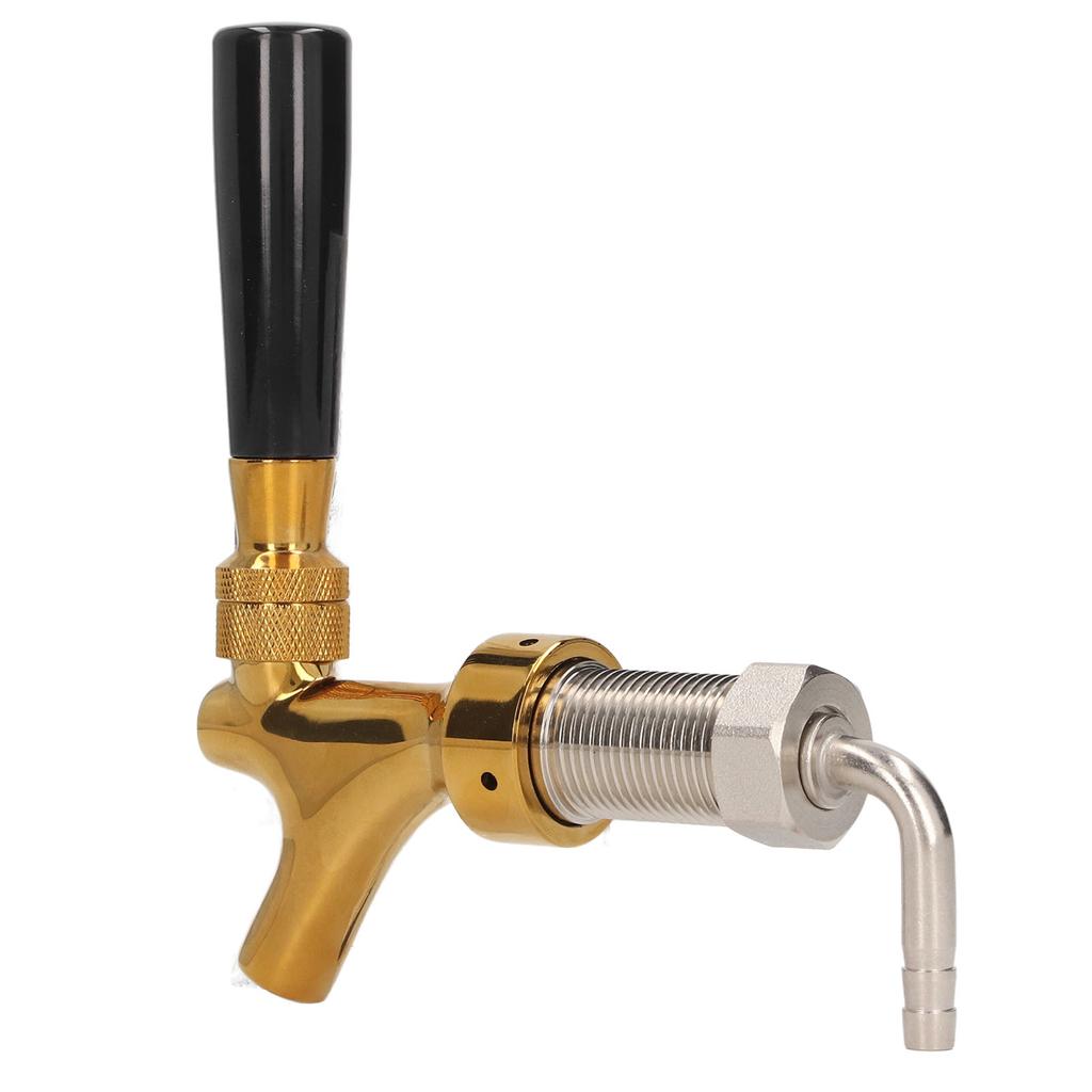 Wine Keg Tap for Kegerator Long Handle Beer Faucet Brass Stainless Steel Beer Bucket Tap