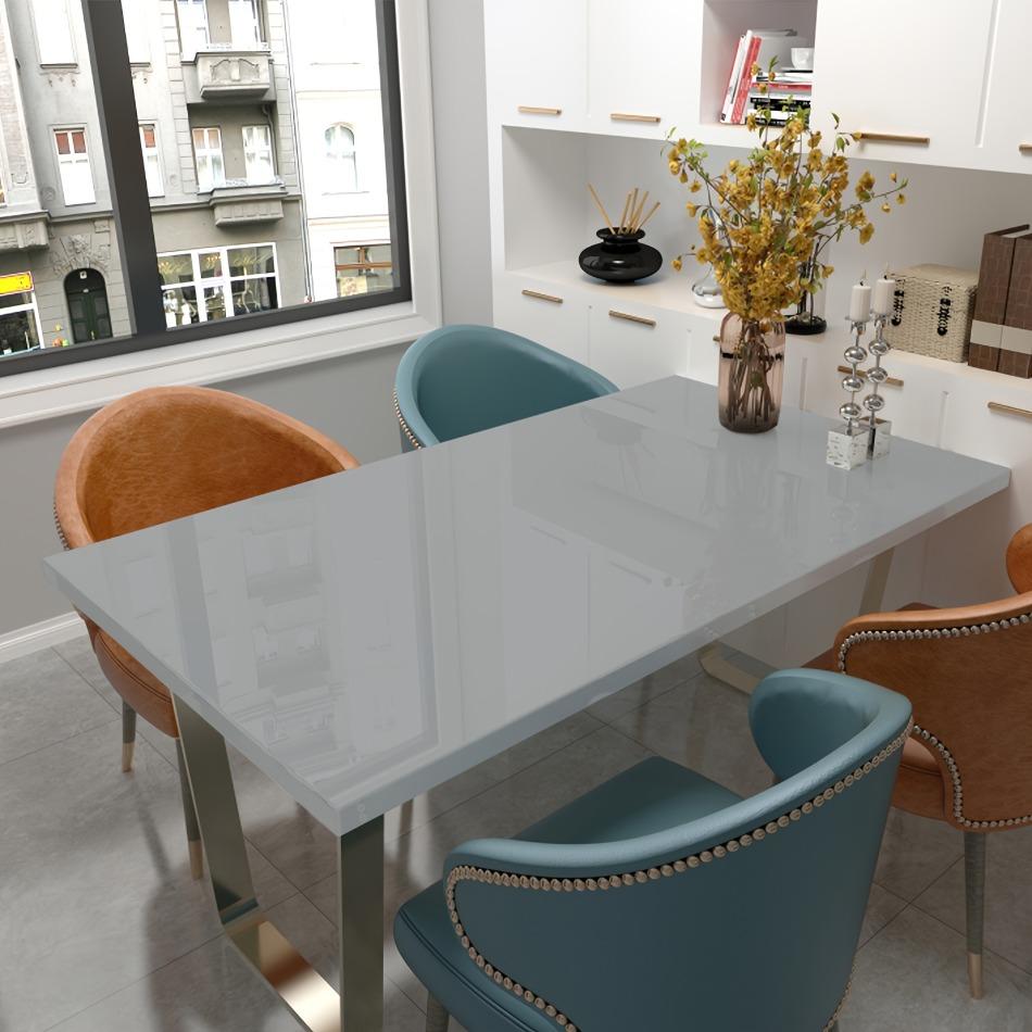 High Glossy Self-adhesive Sticker Modern Style Waterproof Oil-proof Wallpaper for Kitchen Table Cabinet Countertop Renovation