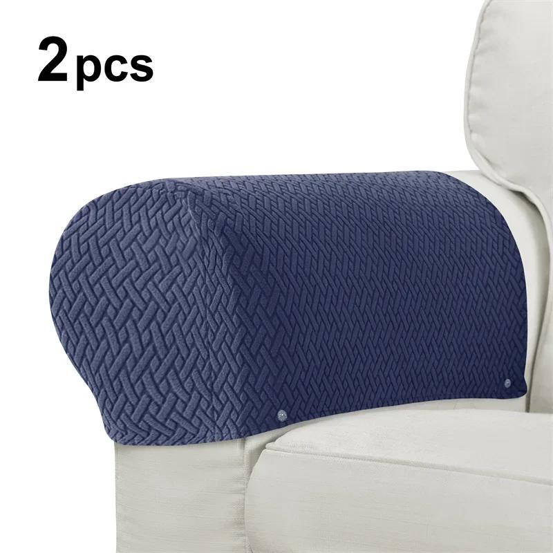 2pcs/set Stretch Jacquard Armrest Chair Covers Sofa Arm Covers Universal Cover for Living Room Home Decor Armrest Protector