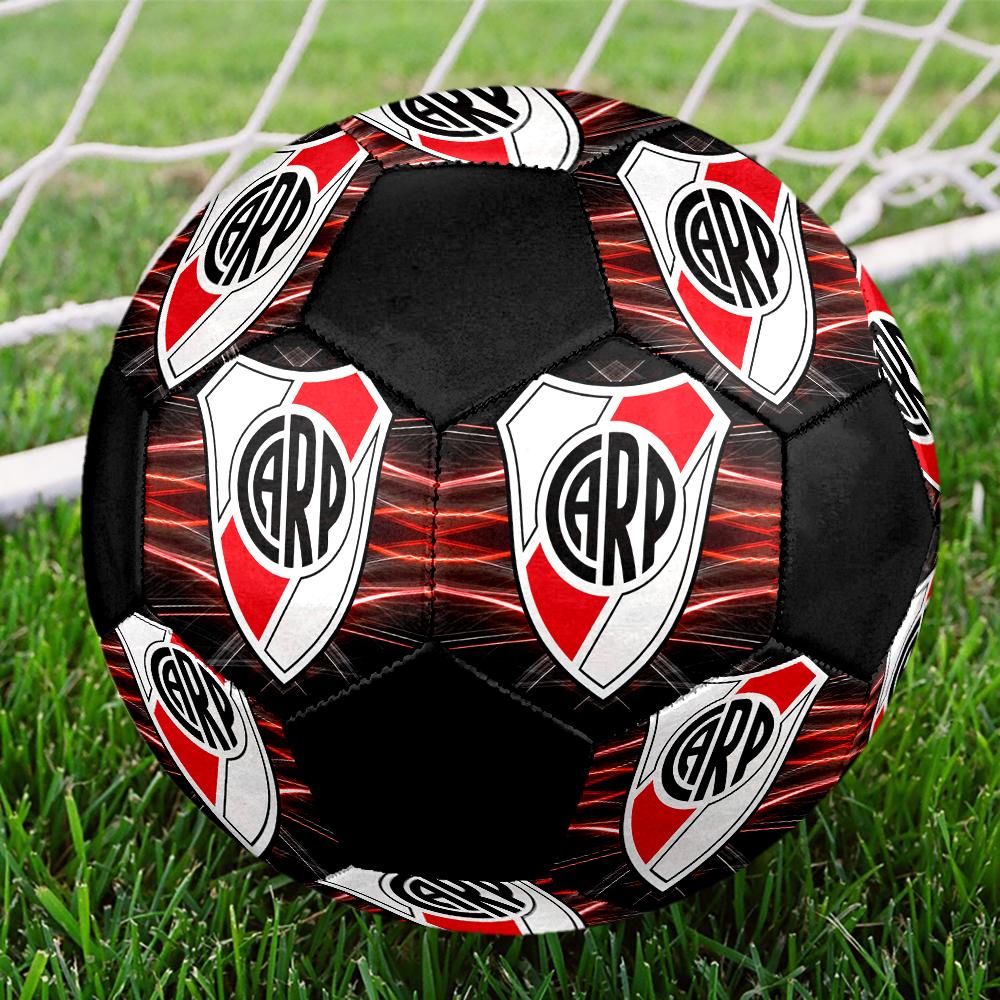 River Plate Fußball, bunt, für alle Altersgruppen geeignet, maschinengenäht, PVC-Material, Wettkampfqualität, langlebig und hoher Rückprall
