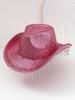 New Men's and Women's Western Cowboy Hats, Big Brim, Fashionable Rhinestones, Fringed Peach Heart Design, Bridal Top Hat, Birthday.