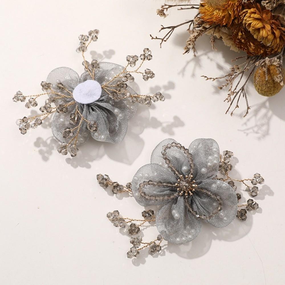 Sheer Organza DIY Hair Accessory Crystal Bead Hanfu Decoration Hanfu Garment Embellishment
