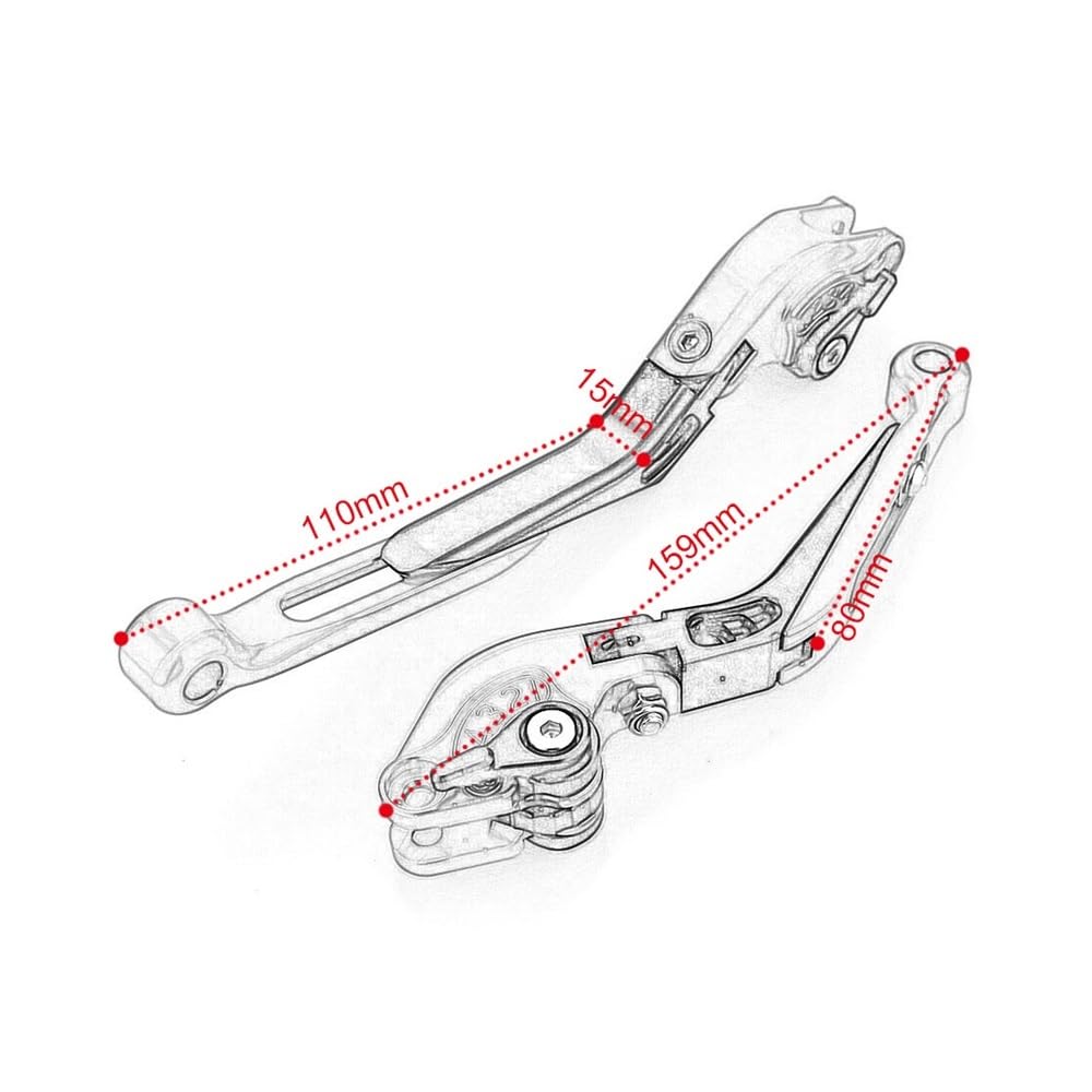 Motorrad Kupplungs-Bremshebel Für DUKE 890 Duke 890 2017-2021 Faltbar Ausziehbar Bremse Kupplung