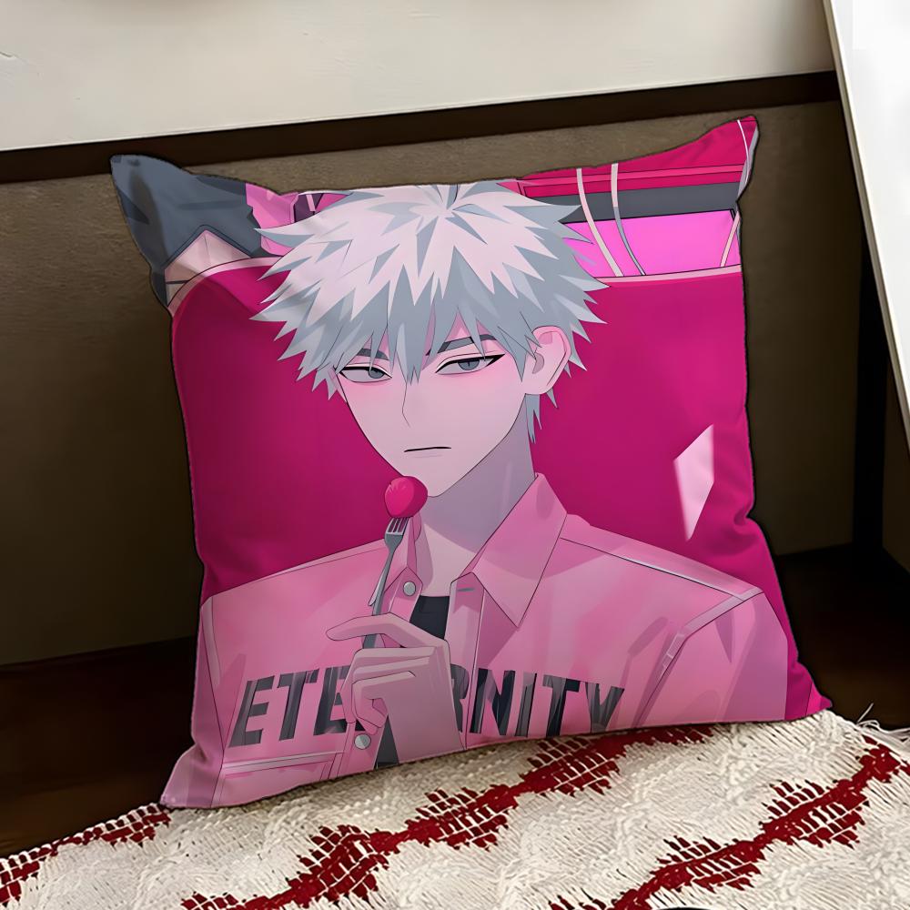 LINK CLICK anime Cushion Cover Reversible Soft Durable Pillow Cover Home  Car MultiScene Use for Daily Comfort