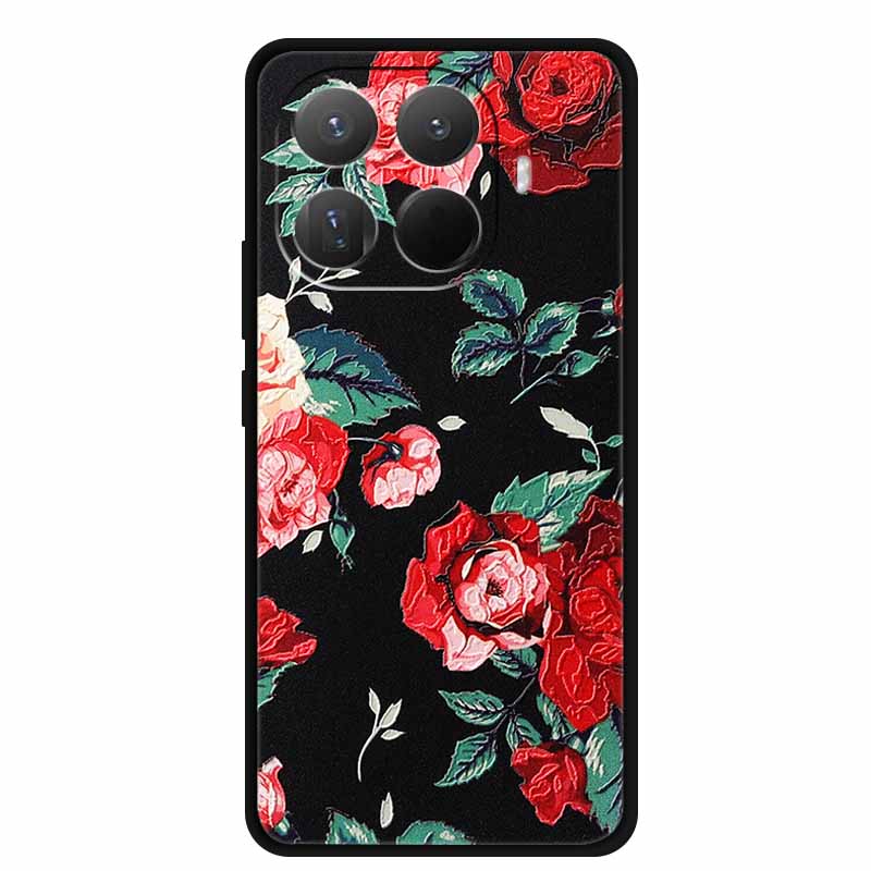 3D TPU Case For Xiaomi 15T 15 T 5G Relief Flowers Coque Embossed Blossoms Funda Silicone Soft Back Phone Cover For Xiaomi15T