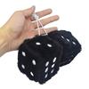 2PCS Car Pendant Fuzzy Dice Dots Rear View Mirror Hangers Car Interior Decoration Auto Accessories Ornaments Car-Styling
