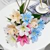 Plant Simulated Lilium Spp Wedding Hotel Restaurant Desktop Decoration Props