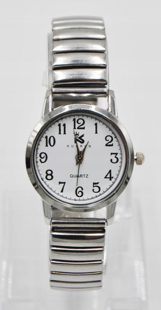 Montre Homme et Femme Confortable, Étendue, Sur un Bracelet Élastique, Bracelet Doré, Senior