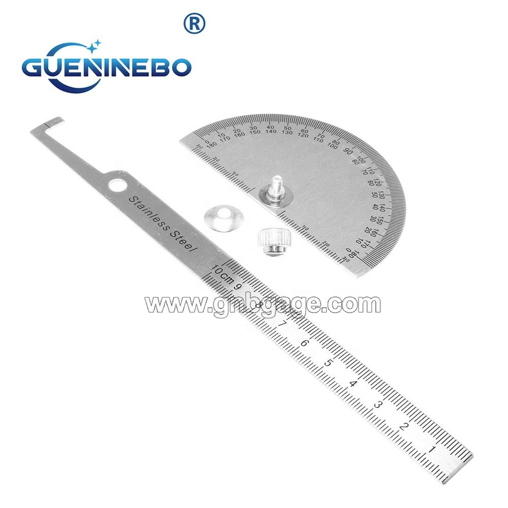 100MM PLATE TYPE PROTRACTOR 0-180 Degree